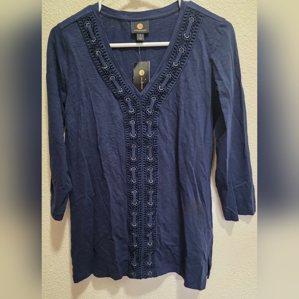 JM Collection 3/4 Sleeve Top